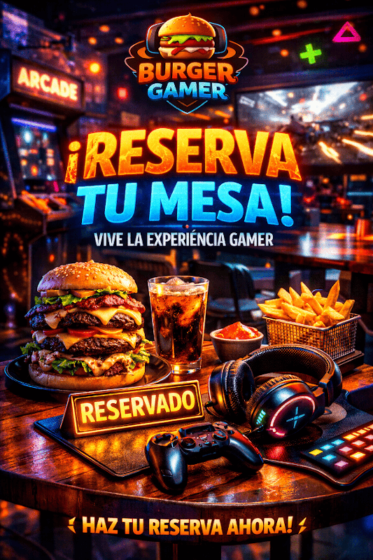 Interior de Retro Burger